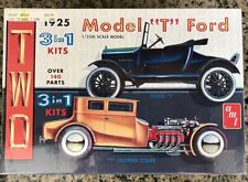 1/25 AMT #626 Ford Model T  3 in 1 Roadster and Chopped Coupe 2 Complete Cars picture