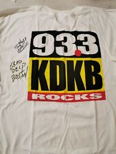 Vintage BRAD DELP BOSTON Signed/Autographed T Shirt 93.3 KDKB Phoenix Radio... picture
