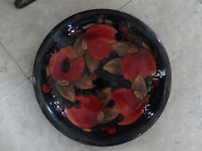 Moorcroft Pottery Pomegranate Pattern Shallow Dish Bowl 8 1/2