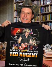 Vintage Ted Nugent Signature For Fans Cotton Black All Size Unisex T Shirt J894 picture