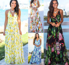 Women Ladies Boho Floral Maxi Dress Cocktail Party Evening Summer Beach Sundress picture