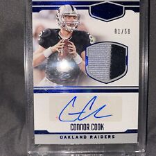 2016 Panini Plates & Patches Silver #1/50 Connor Cook #19 RPA Raiders  picture