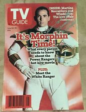 White Ranger JDF signed TV GUIDE June 24-30 1995 - COVER REPRINTS picture
