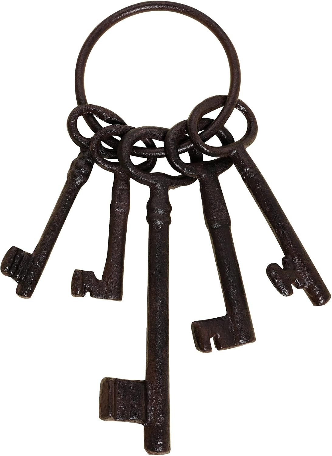 Large Skeleton Key Vintage Iron Antique Key for Pirate Decoration, Halloween Par