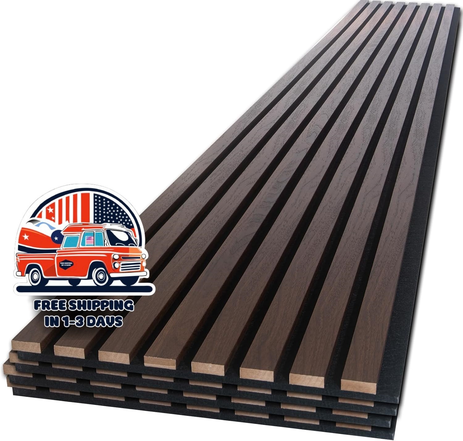 Paneles De Madera Acústicos 4 Piezas 96\