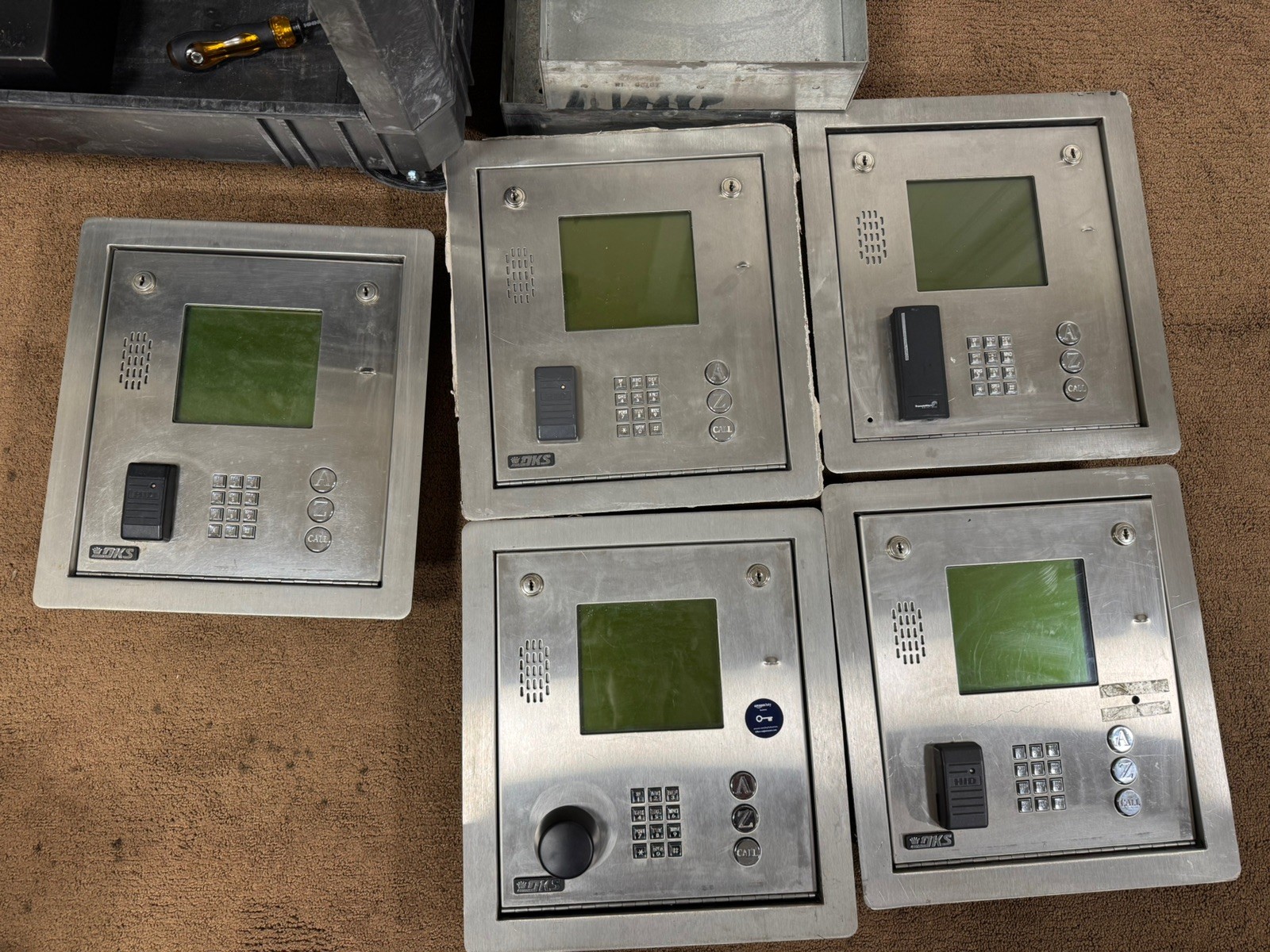 DoorKing 1837-084 Telephone Entry & Access Control Complete 8-Line Display