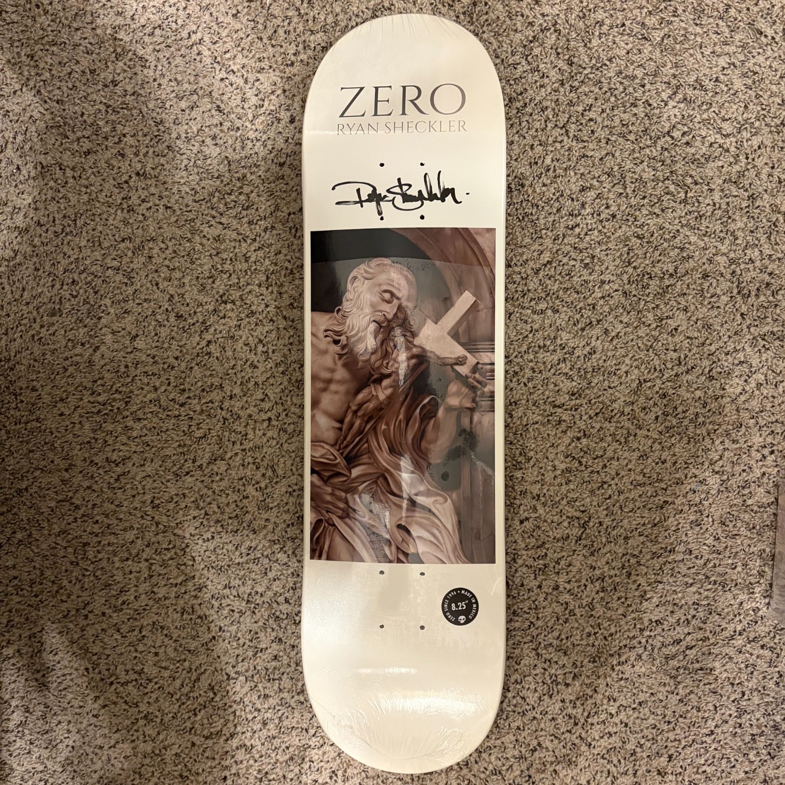 Zero Ryan Sheckler AUTOGRAPHED SIGNED Beloved Christ Skateboard Deck Limited