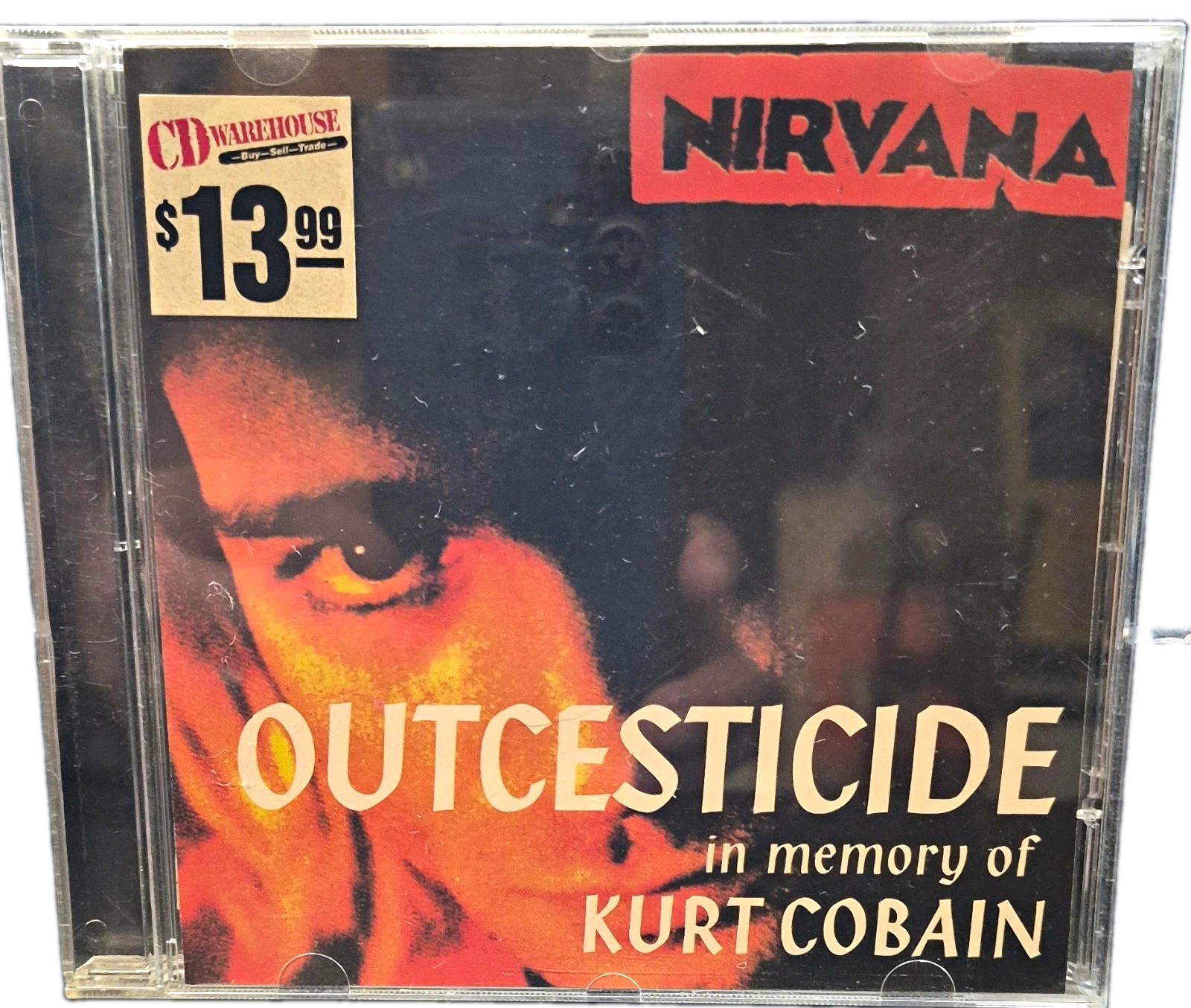 Nirvana Outcesticide In Memory of Kurt Cobain Bootleg CD w/ 1998 Vintage Receipt
