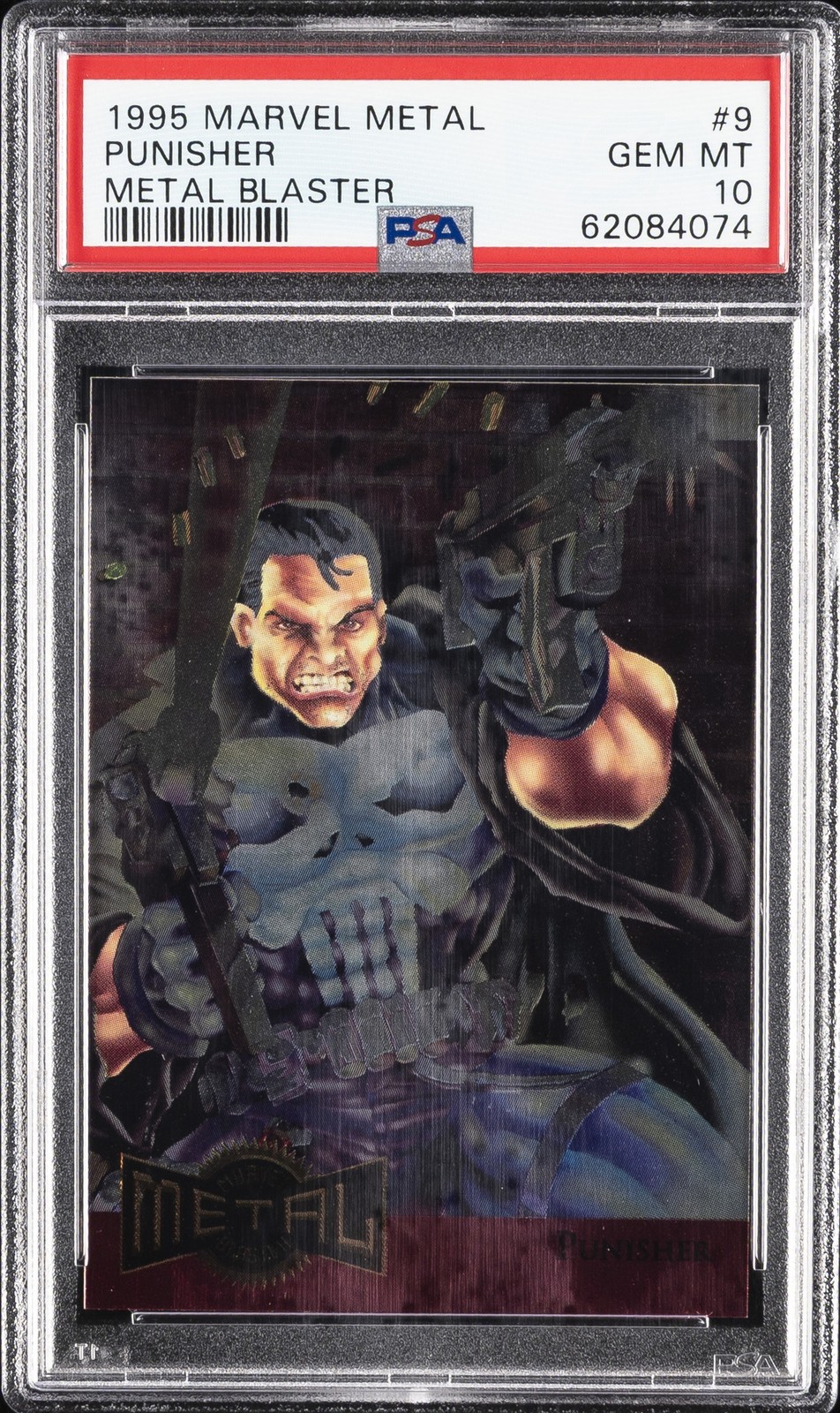 1995 MARVEL METAL METAL BLASTER #9 PUNISHER PSA 10
