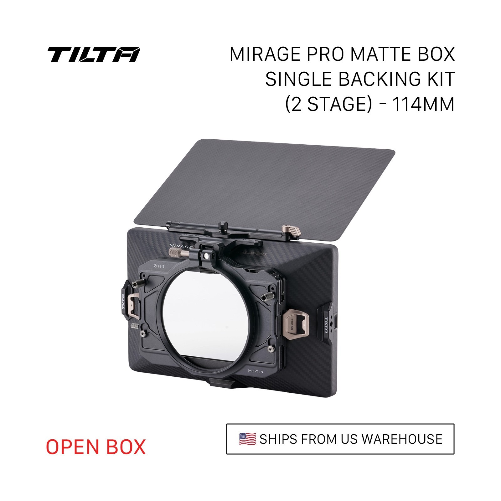 Tilta Mirage Pro Matte Box Single Backing Kit (114mm) (Open Box)