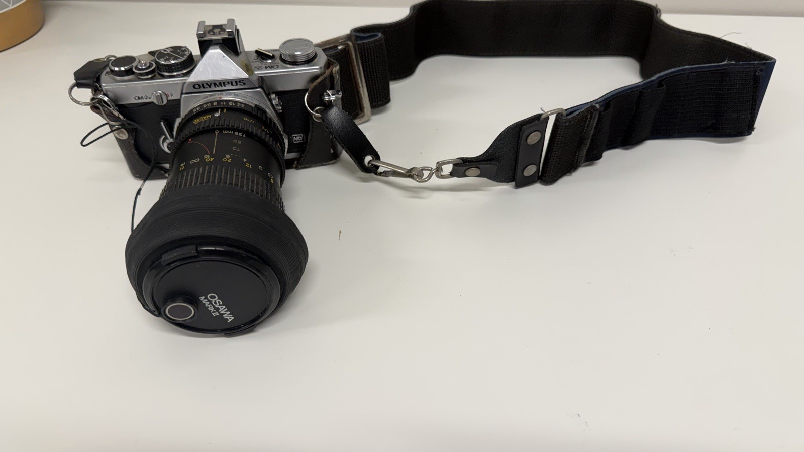 Vintage Olympus OM-2 35mm SLR Film Camera w/ Osawa, Vivitar 283, Flash & More