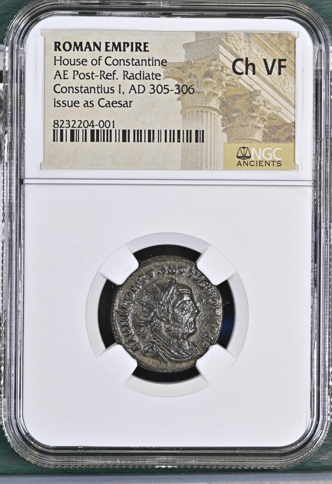 NGC Ch VF Antoninianus of Constantius I Chlorus AD305-306 Roman CHOICE VERY FINE