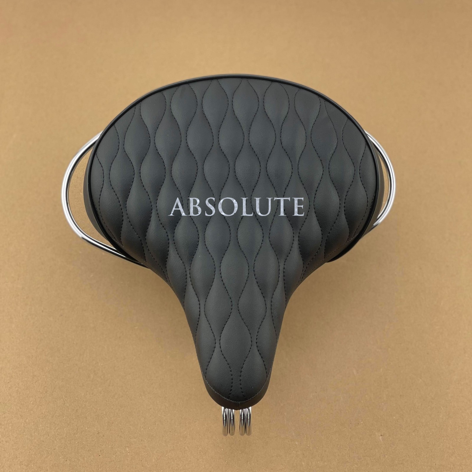 Beach Cruiser Chopper Bicycle Saddle Seat Diamond Stitched Web Spring Bike. Beach Cruiser Chopper Bicycle Saddle Seat Diamond Stitched Web Spring Bike.