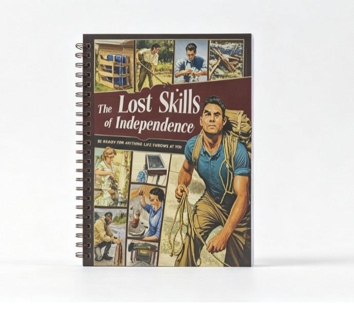 The Lost Skills Of Independence - Hardcover, Spiral Bound, Colored Illustrations The Lost Skills Of Independence - Hardcover, Spiral Bound, Colored Illustrations