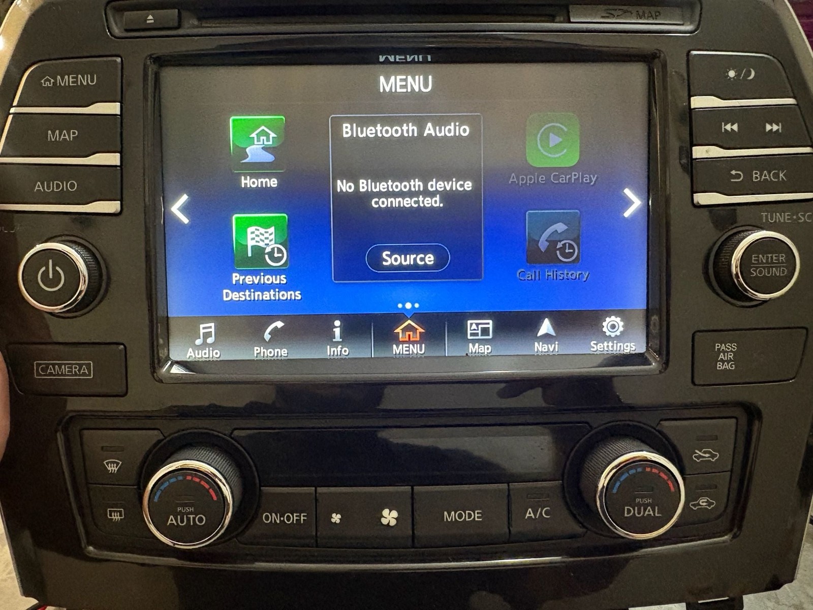 2016-2018 Nissan Maxima Navigation Radio Touch Screen CD Player