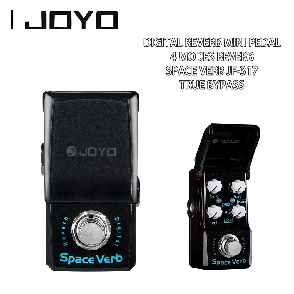 JOYO Digital Reverb Mini Pedal 4 Modes Reverb Pedal - (Space Verb JF-317)