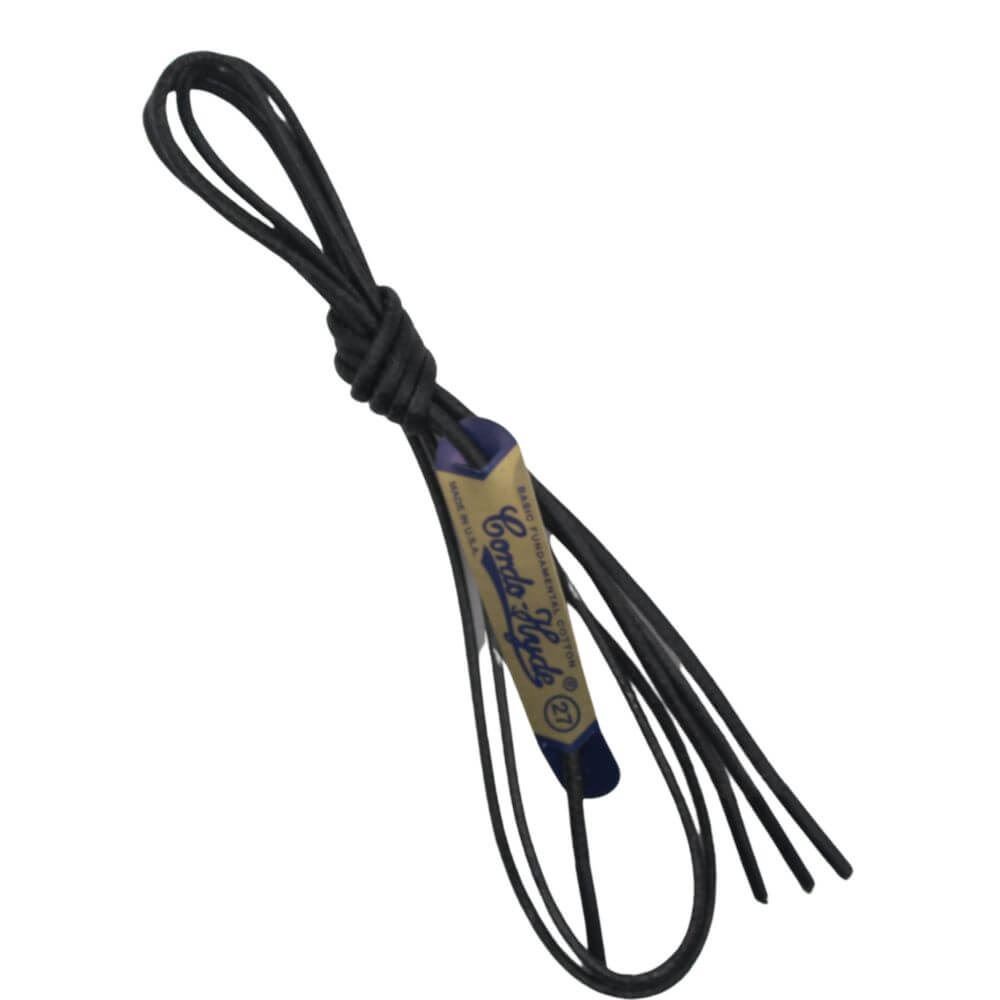 Cordo-Hyde Dawhide Waxed Shoe Laces - Thin Round Dress Laces Multiple Quantities