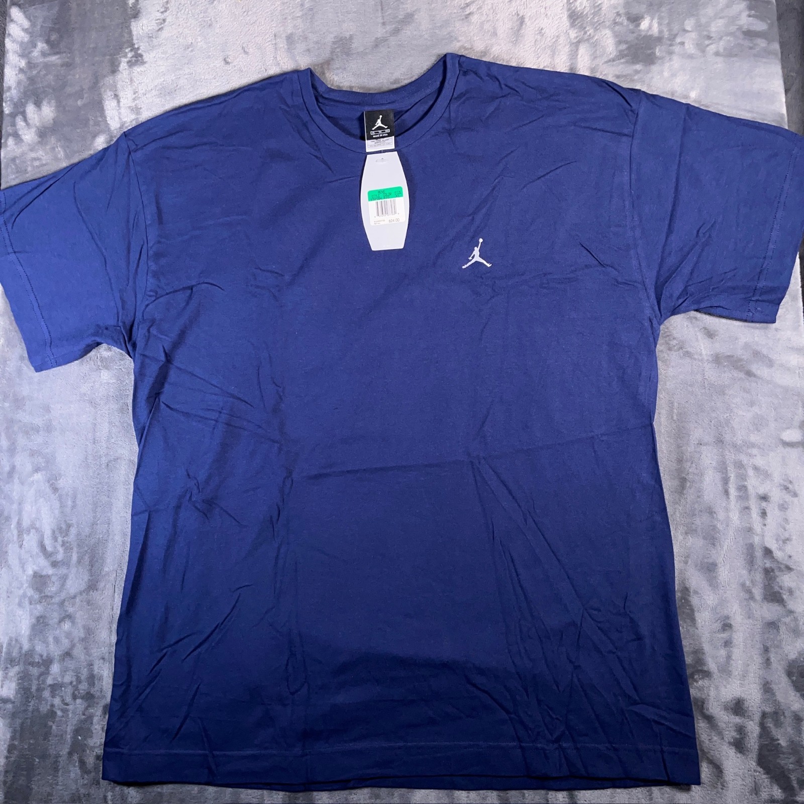 Vintage Jordan Shirt Men\'s XL Blue Jumpman USA Basketball Deadstock NWT 90s Y2K