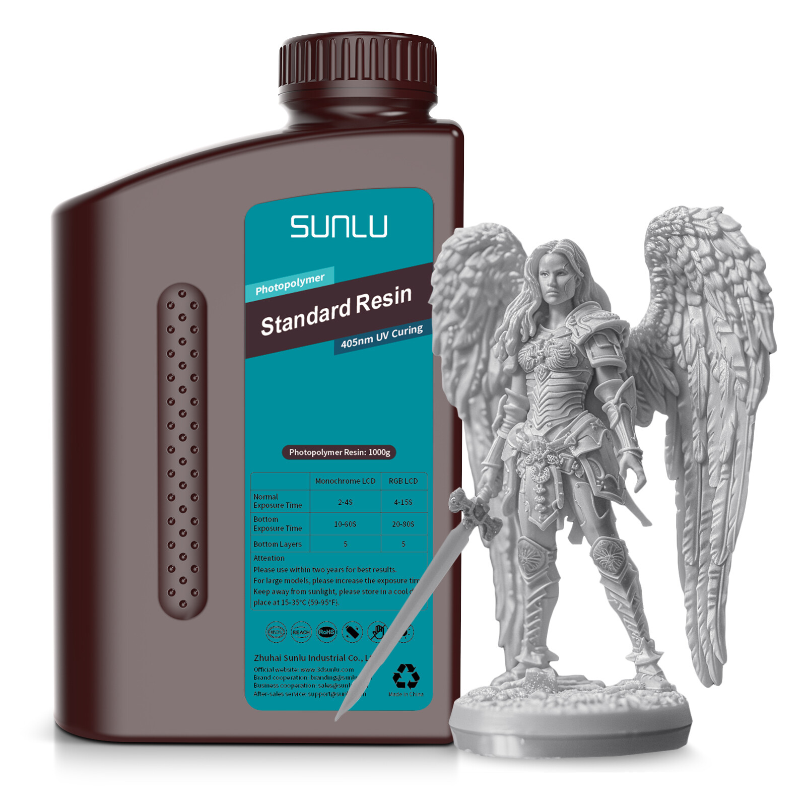 (BUY 3 GET 2 FREE,Add 5) SUNLU 1KG 3D Resin ABS-Like/Standard/Toughness Resin