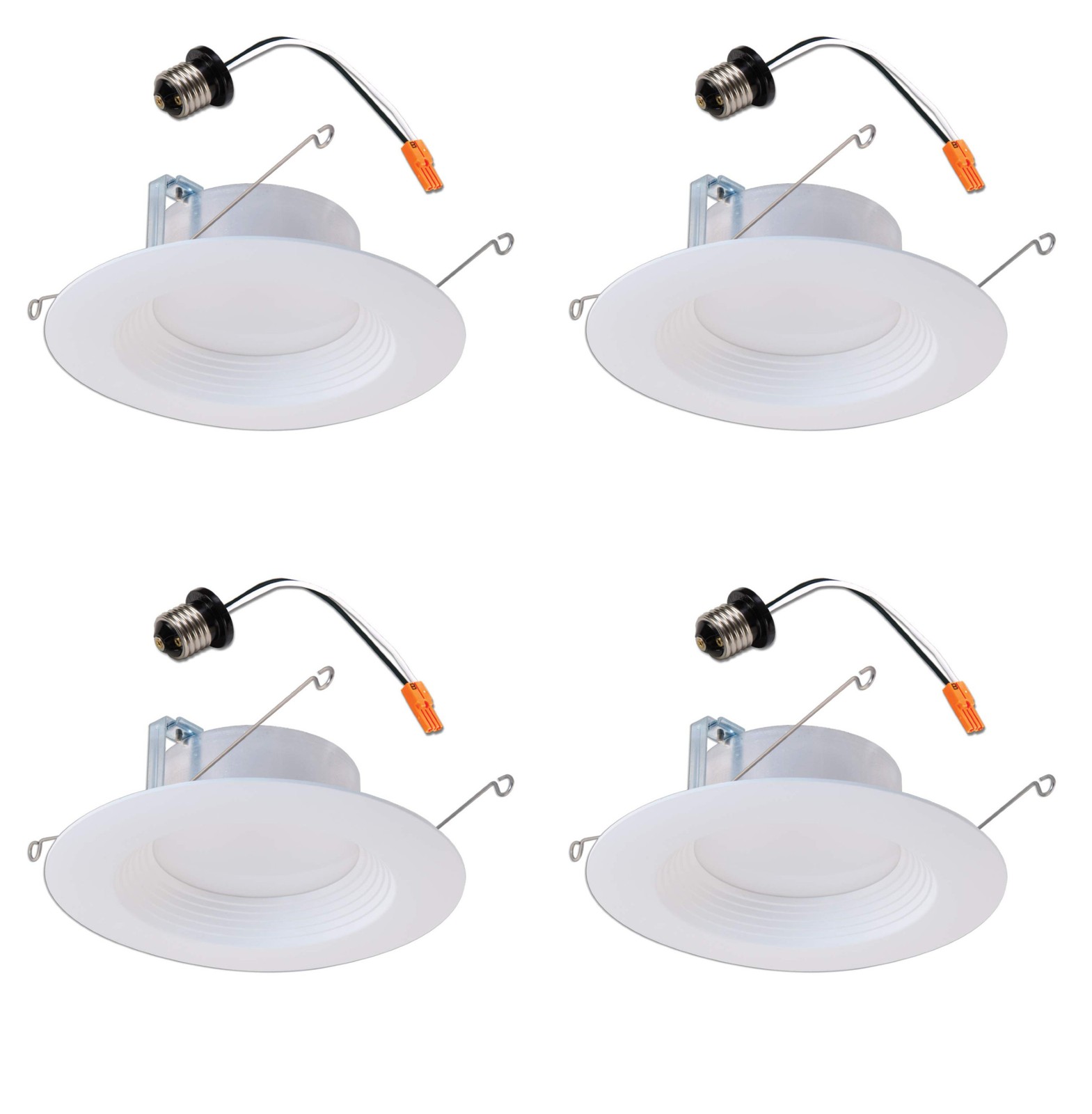 (case of 4) Halo 5-inch and 6-inch Integrated LED Recessed Ceiling Light 90