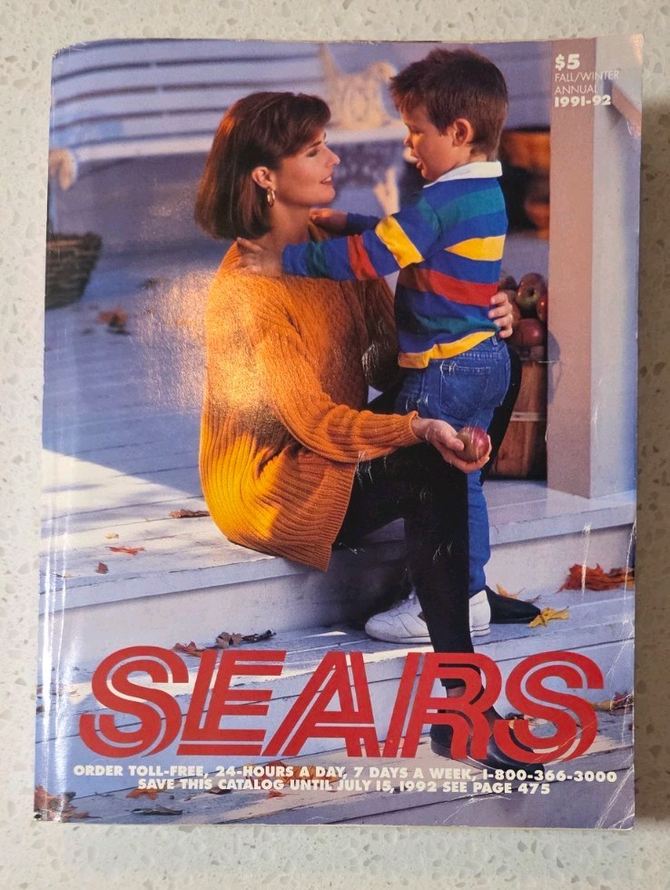 Vintage 1991 / 1992 SEARS FALL WINTER CATALOG  1991-92