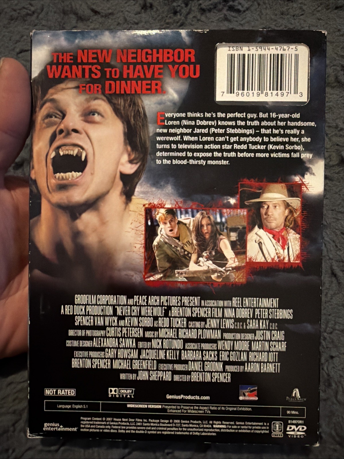 Never Cry Werewolf (DVD, 2008) Nina Dobrev Horror RARE OOP A-1869 Never Cry Werewolf (DVD, 2008) Nina Dobrev Horror RARE OOP A-1869