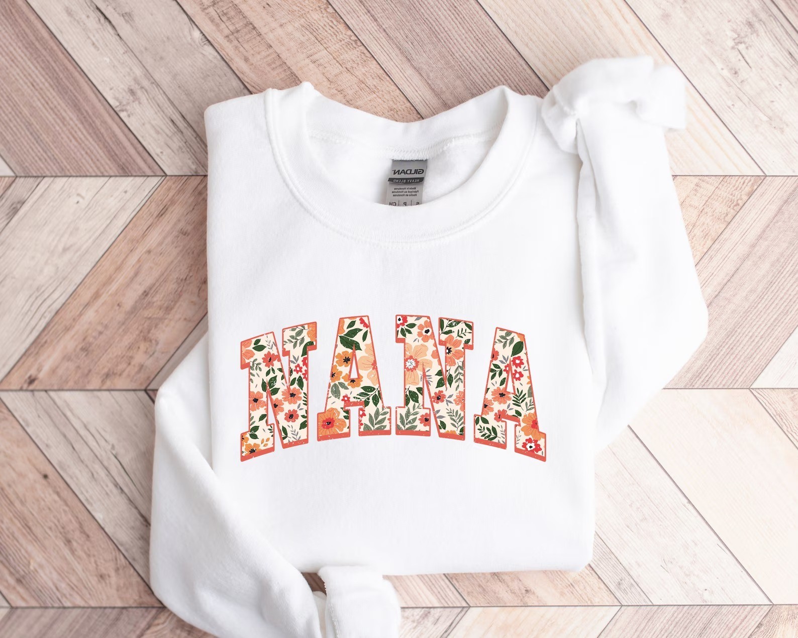 Floral Nana Sweatshirt Cute Nana Gift For Mother Grandmother