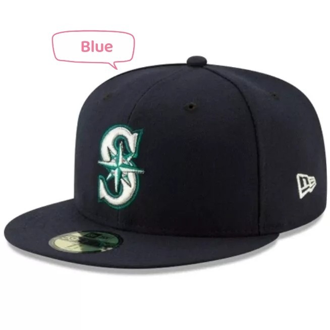 NEW Men's MLB Seattle Mariners SEA Classic 59FIFTY Fitted Hat - 5950 Cap