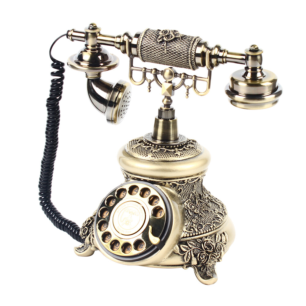 Vintage Phone Antique Rotary Dial Telephone Retro Landline Decor Old Fashioned
