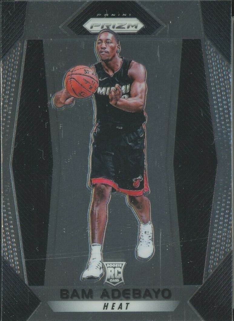 2017-18 Panini Prizm Bam Adebayo #51 Rookie Card RC Miami Heat Base NBA 2017-18 Panini Prizm Bam Adebayo #51 Rookie Card RC Miami Heat Base NBA