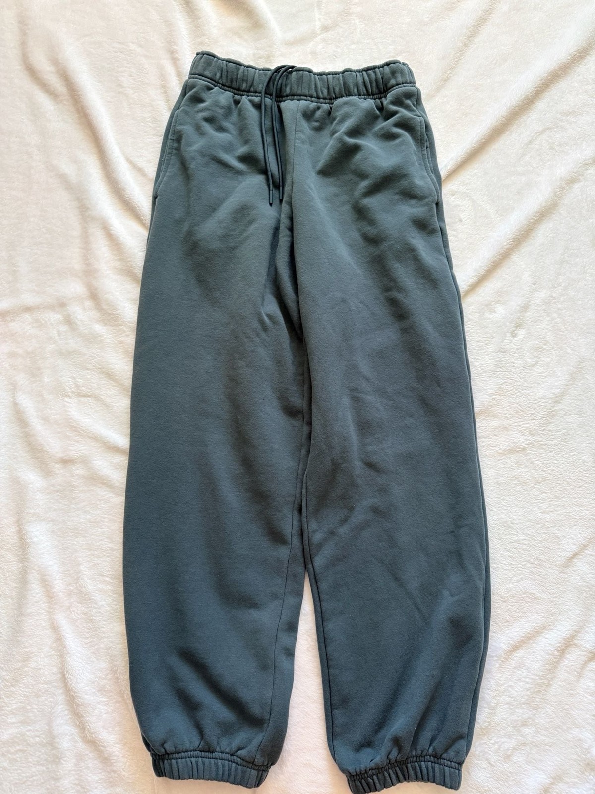 Athleta Sweatpants Size XS Gray Joggers Drawstring Fleece