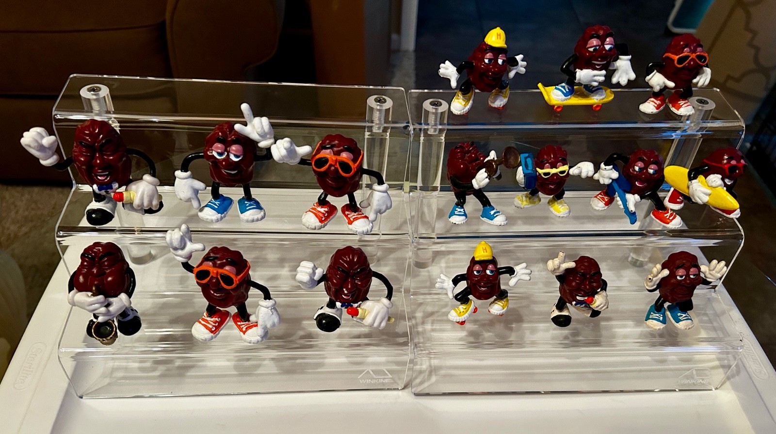 Vintage California Raisins PVC Figures Lot of 16 - 1987/1988 Applause CALRAB