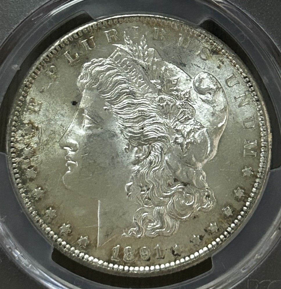 1891-S $1 Morgan Silver Dollar MS63 PCGS ~ 26294 1891-S $1 Morgan Silver Dollar MS63 PCGS ~ 26294
