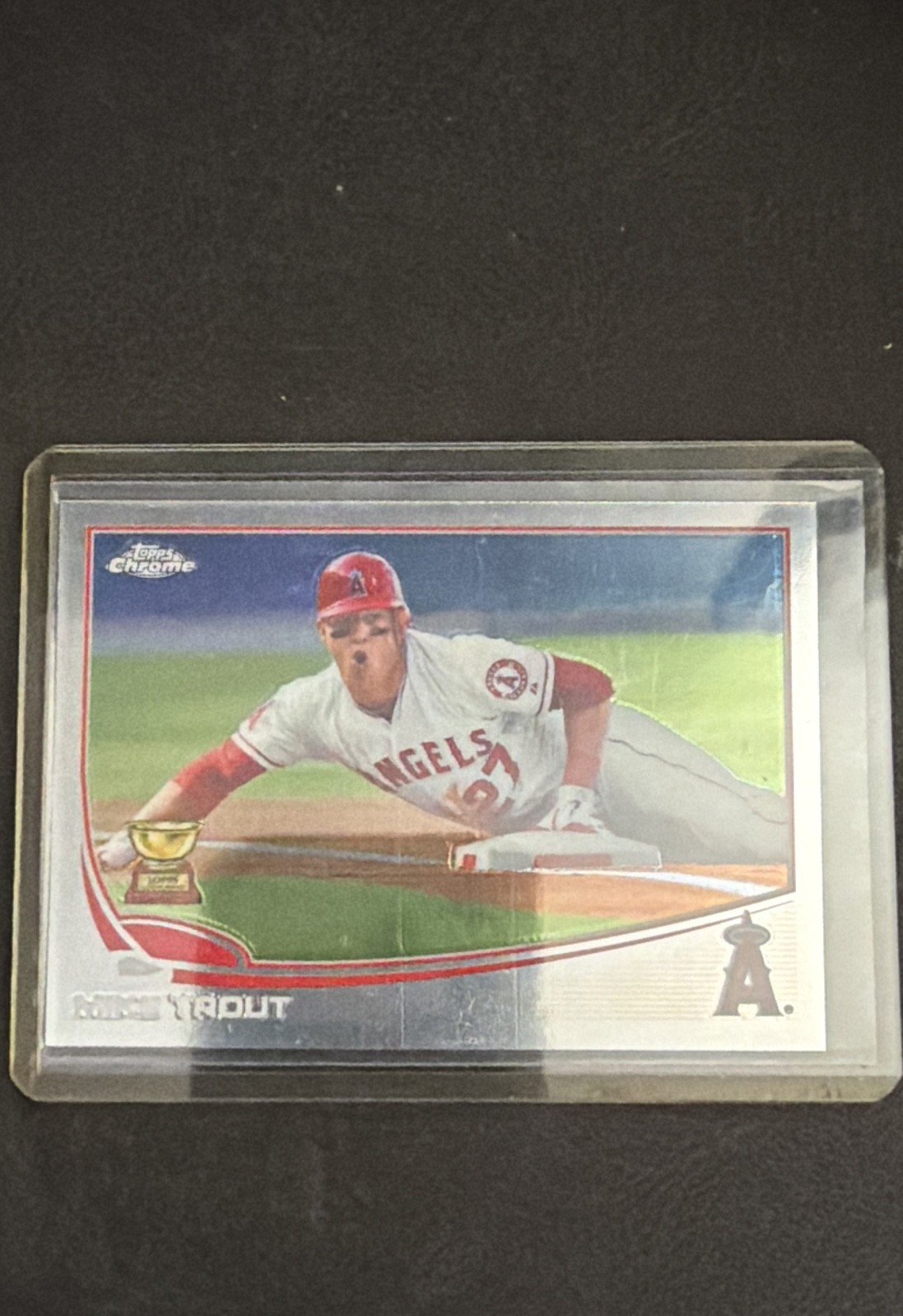 2013 Topps Chrome - Mike Trout #1 Sliding 2013 Topps Chrome - Mike Trout #1 Sliding