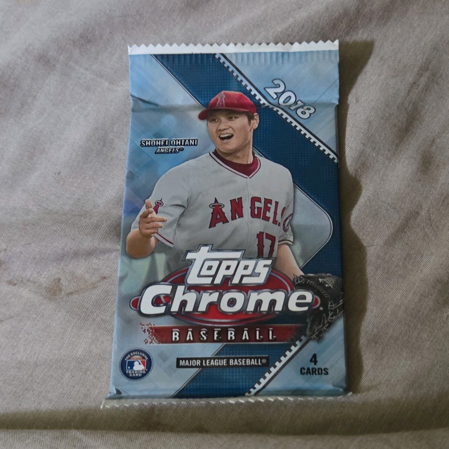 Topps 2018 Topps Chrome Baseball MLB Sealed Pack 4 Cards Shohei Ohtani