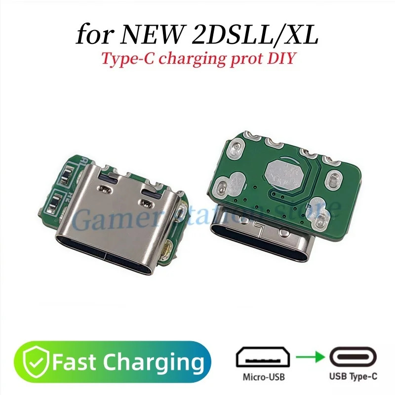 1/5/10/50 PCS For Nintendo NEW 2DSXL LL USB-C Charge Port For New 2DSXL Convert