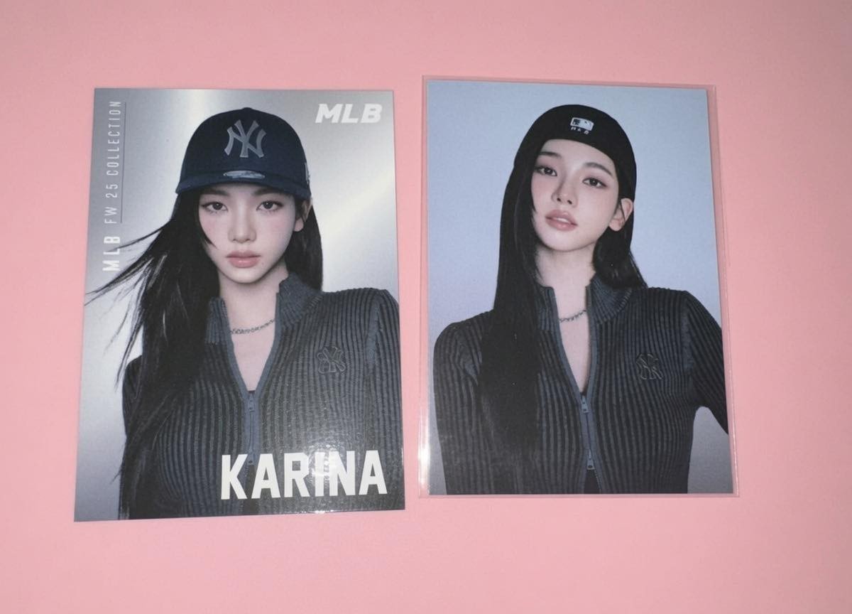 AESPA OFFICIAL KARINA MLB CONVERSE NIKE PROMO PHOTOCARD POSTCARD SET AESPA OFFICIAL KARINA MLB CONVERSE NIKE PROMO PHOTOCARD POSTCARD SET