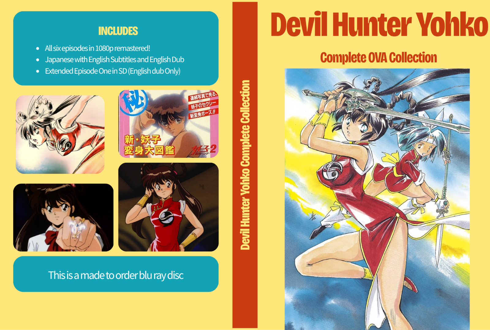 devil hunter yohko complete series on blu ray r Japanese and English dub
