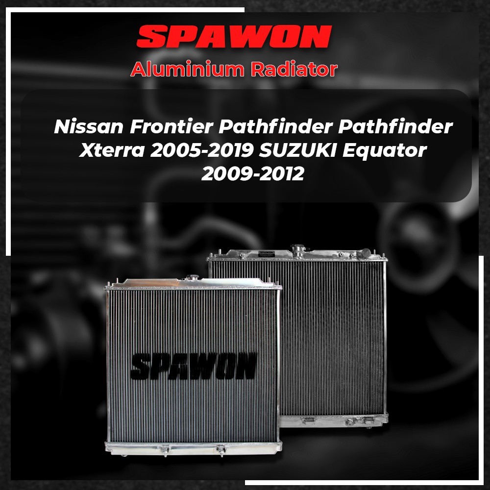 SPAWON 3Rows Aluminum AT Radiator For Frontier 05-19 Equator 09-12 4.0L V6