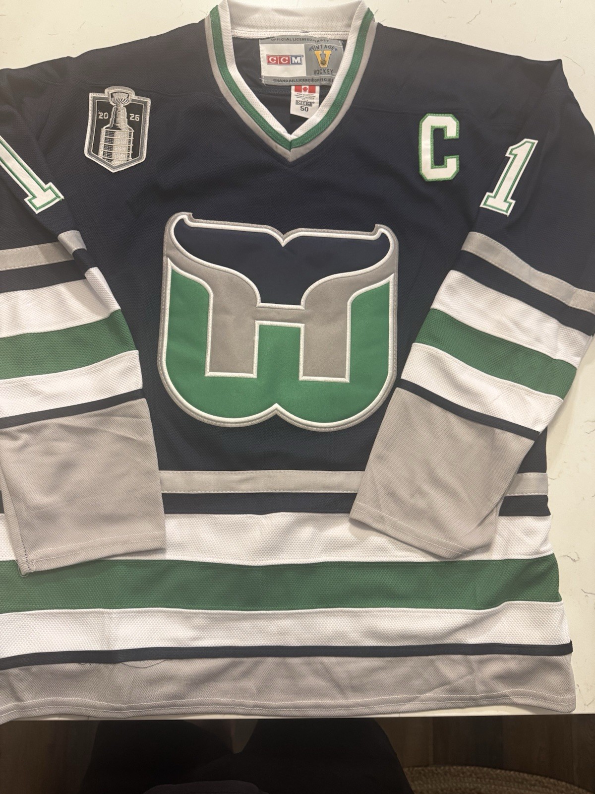 Jordan STAAL #11 Hartford Whalers / Carolina Hurricanes Stanley Cup Retro Jersey