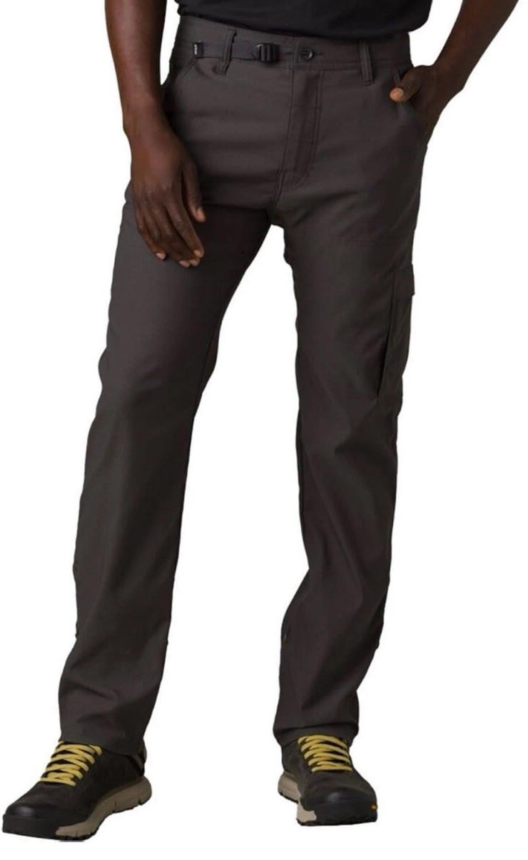Prana Men’s Stretch Zion Pant ll Dark Iron Relaxed Fit Pants- Size 33/30 Comfort