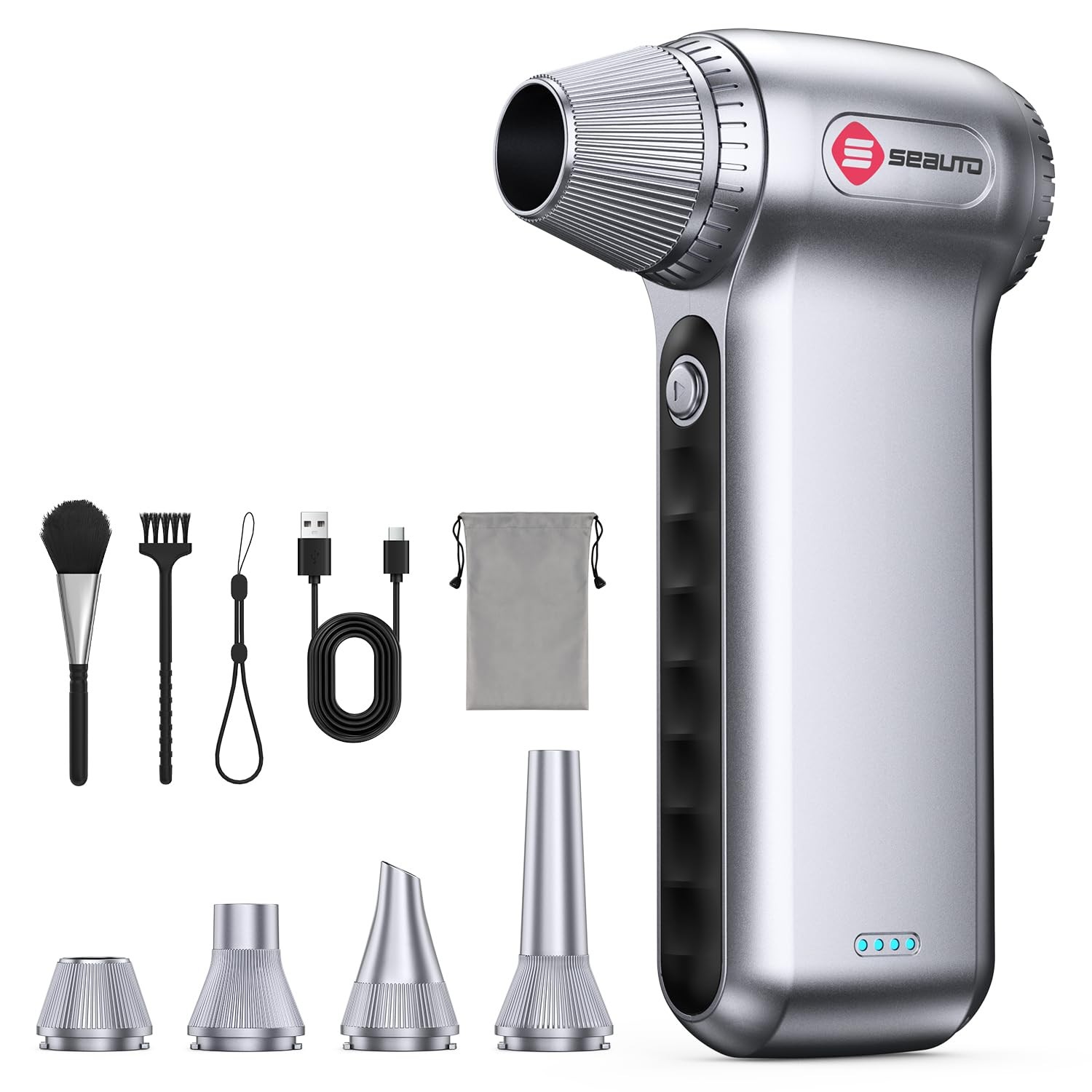 Soplador Aire Comprimido Inalambrico 180000RPM 3 Modo Recargable PC Teclado Auto