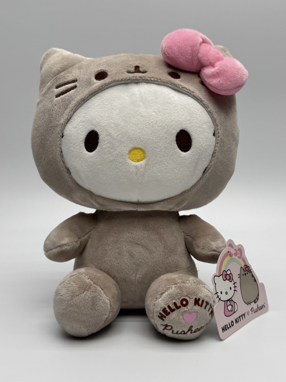Sanrio Hello Kitty x Pusheen Plush Stuffed Collectible New With Tags 9” RARE