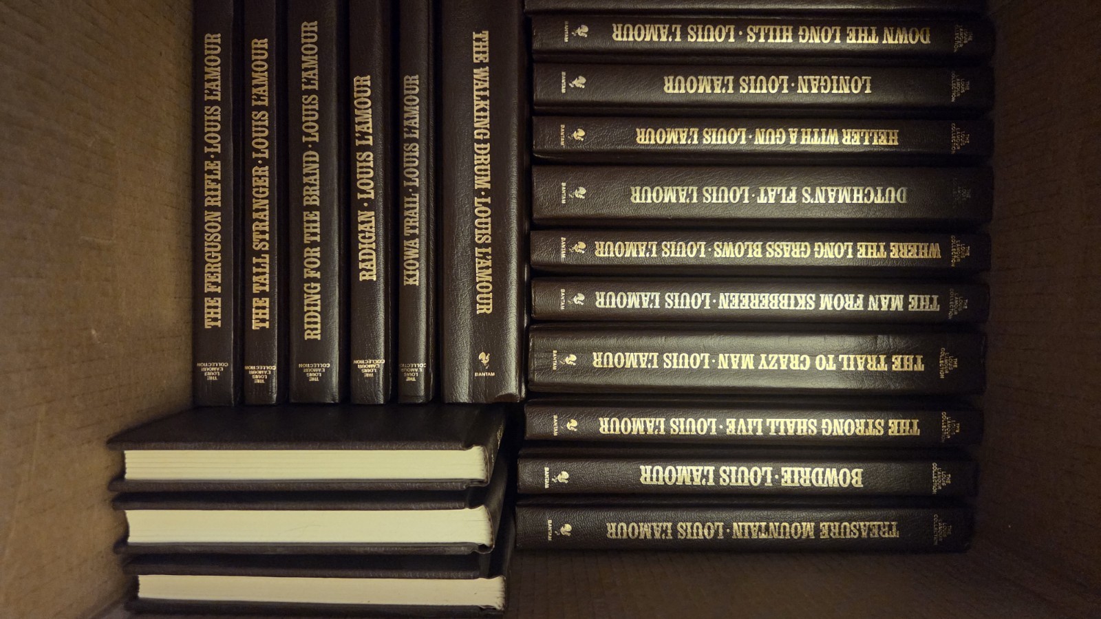Louis L\'Amour Leatherette Set of 119 Books
