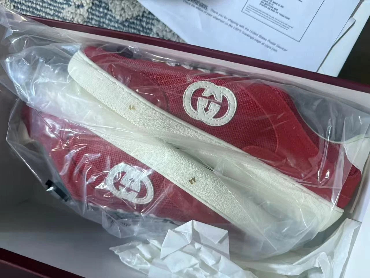 G 10=EUR 44 Men\'s Gucci Red