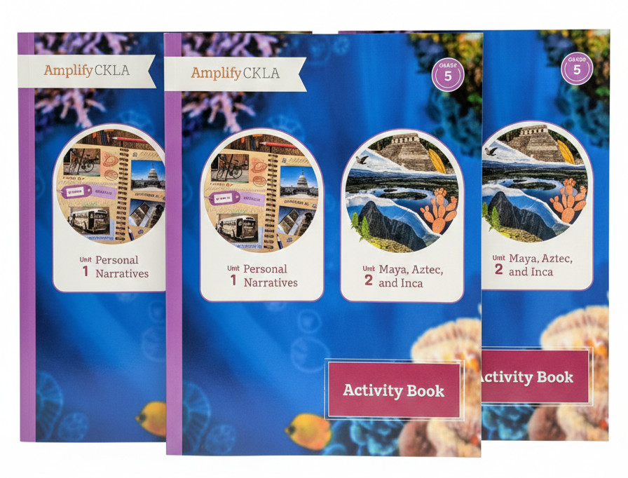 Amplify CKLA Unit 1 and Unit 2 Activity Book Grade 5 Set of 3 Amplify CKLA Unit 1 and Unit 2 Activity Book Grade 5 Set of 3