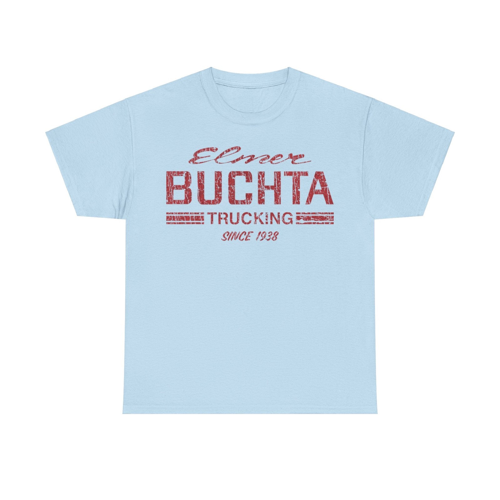 Elmer Buchta Trucking 1938 Distressed Print T-shirt Elmer Buchta Trucking 1938 Distressed Print T-shirt
