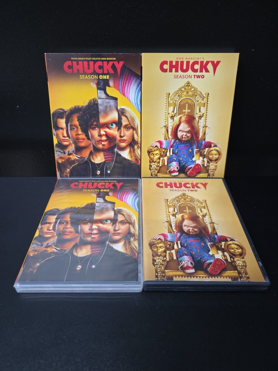 Don Mancini\'s Chucky Season 1 & 2 Dvd Lot W/Slipcovers EX SYFY/USA