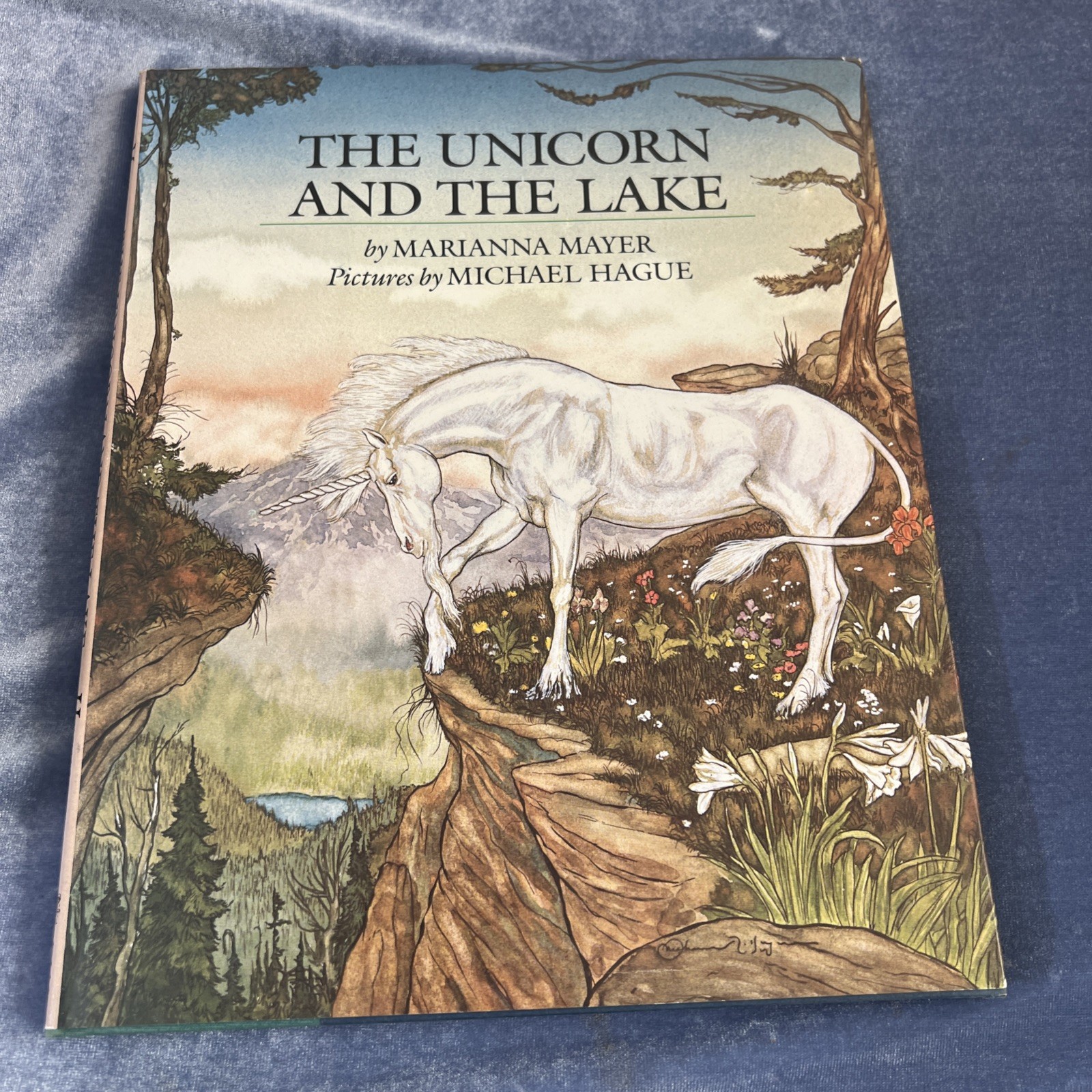 The Unicorn and the Lake Marianna Mayer Michael Hague Signed 1982 1st Edition