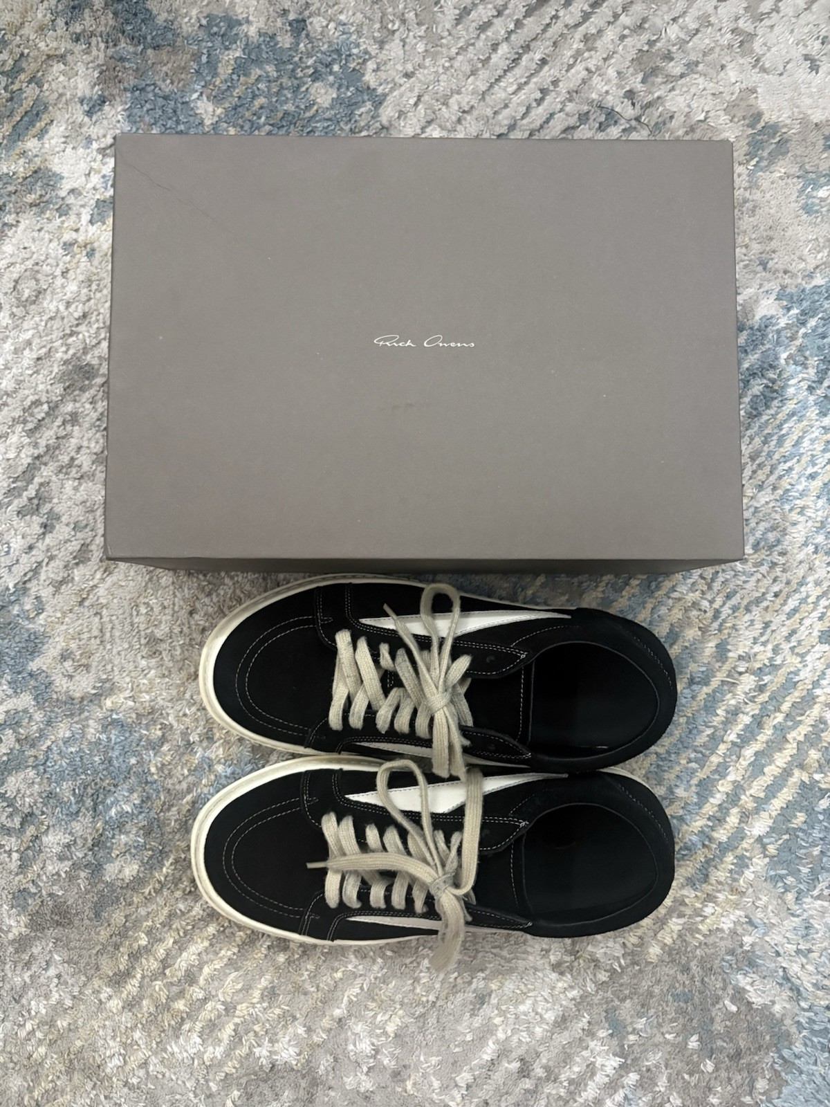 Rick Owens x VANS DRKSHDW Men\'s Sneakers Size 11 Black Suede Low Top